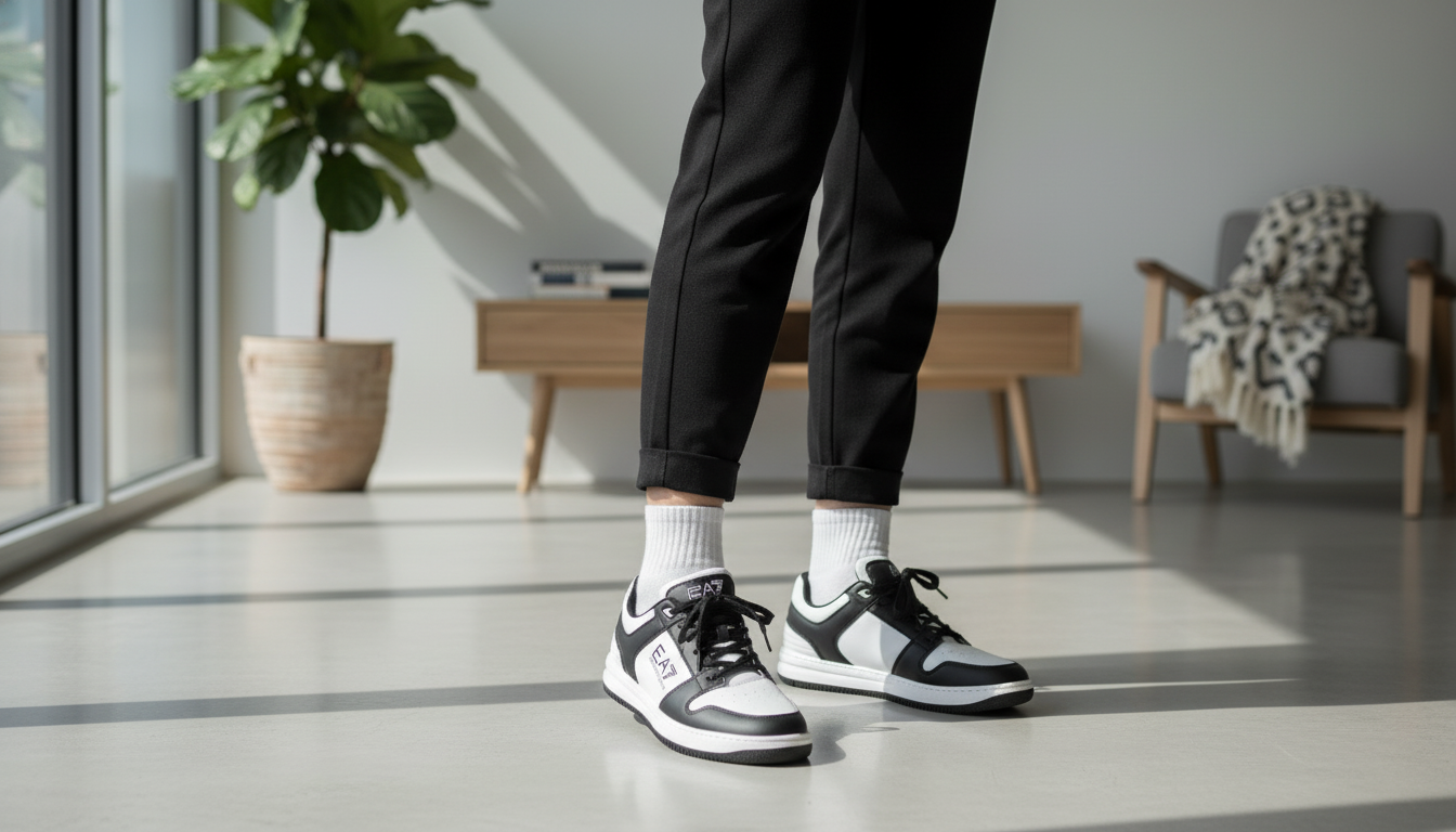 EA7 Women’s Black & White Sneakers: Fit, Style & Care