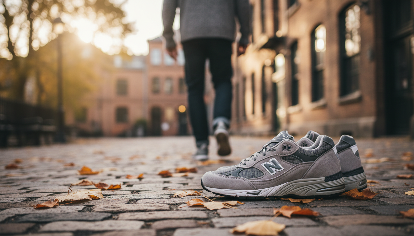 New Balance 991GI Dark Grey Sneakers: All-Day Support